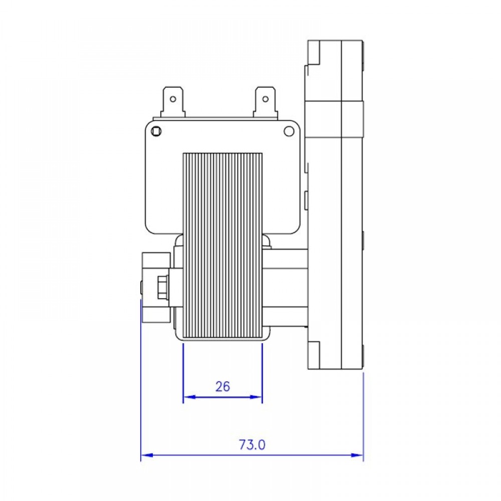 Motorredutor de eixo oco Mellor KB1014, 3RPM para fogão a pellets Karmek One, Eurostek e outros | Motoredutores | Peças de salamandra a pellets |