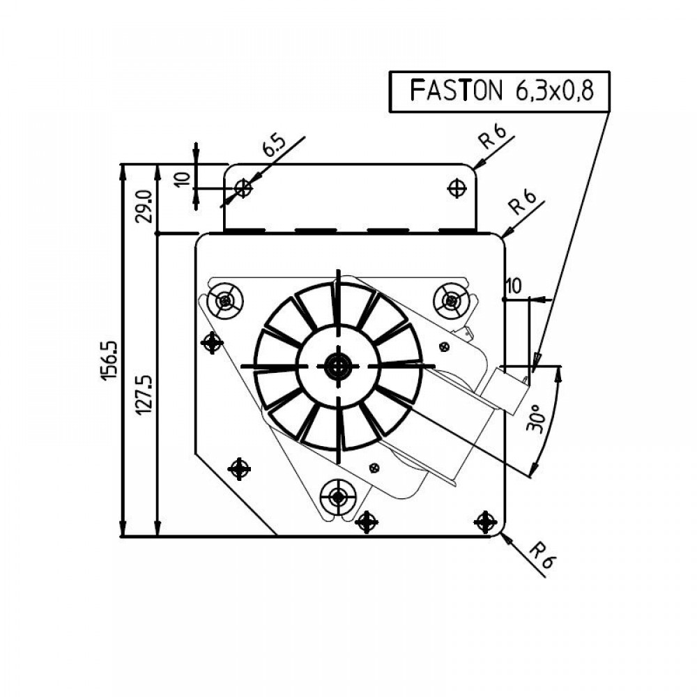 Ventilador tangencial Fergas para salamandras a pellets Edilkamin e outras com Ø80 mm, Caudal 410 m³/h | Ventiladores e sopradores | Peças de salamandra a pellets |