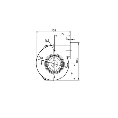 Ventilador centrífugo EBM para salamandras a pellets Edilkamin, Ecoteck, Ravelli e outros, caudal 155 m³/h - Produtos para comparar