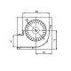 Ventilador tangencial para salamandras a pellets com Ø80 mm, Caudal 251-302 m³/h | Ventiladores e sopradores | Peças de salamandra a pellets |