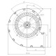 Ventilador centrífugo EBM para salamandras Ecoteck, Edilkamin, Ravelli e outros, caudal 140 m³/h | Ventiladores e sopradores | Peças de salamandra a pellets |