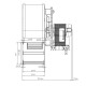 Ventilador centrífugo EBM para salamandras Ecoteck, Edilkamin, Ravelli e outros, caudal 140 m³/h | Ventiladores e sopradores | Peças de salamandra a pellets |