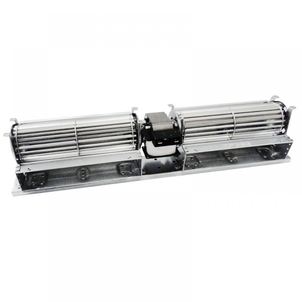 Ventilador duplo de fluxo cruzado com Ø60 mm, fluxo 168 m³/h | Ventiladores e sopradores | Peças de salamandra a pellets |