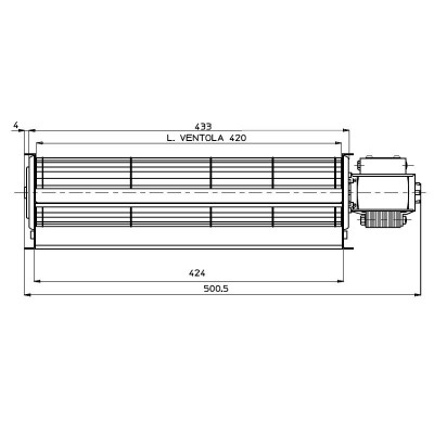 Ventilador tangencial Fergas para salamandras a pellets Deville com Ø60 mm, Caudal 280 m³/h - Produtos para comparar
