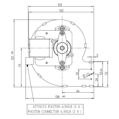 Ventilador centrífugo Fergas para salamandras a pellets Ecoforest, Edilkamin, Italiana Camini e outros, caudal 258 m³/h - Produtos para comparar