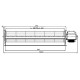 Ventilador tangencial Fergas para salamandras a pellets com Ø60 mm, Caudal 250 m³/h | Ventiladores e sopradores | Peças de salamandra a pellets |