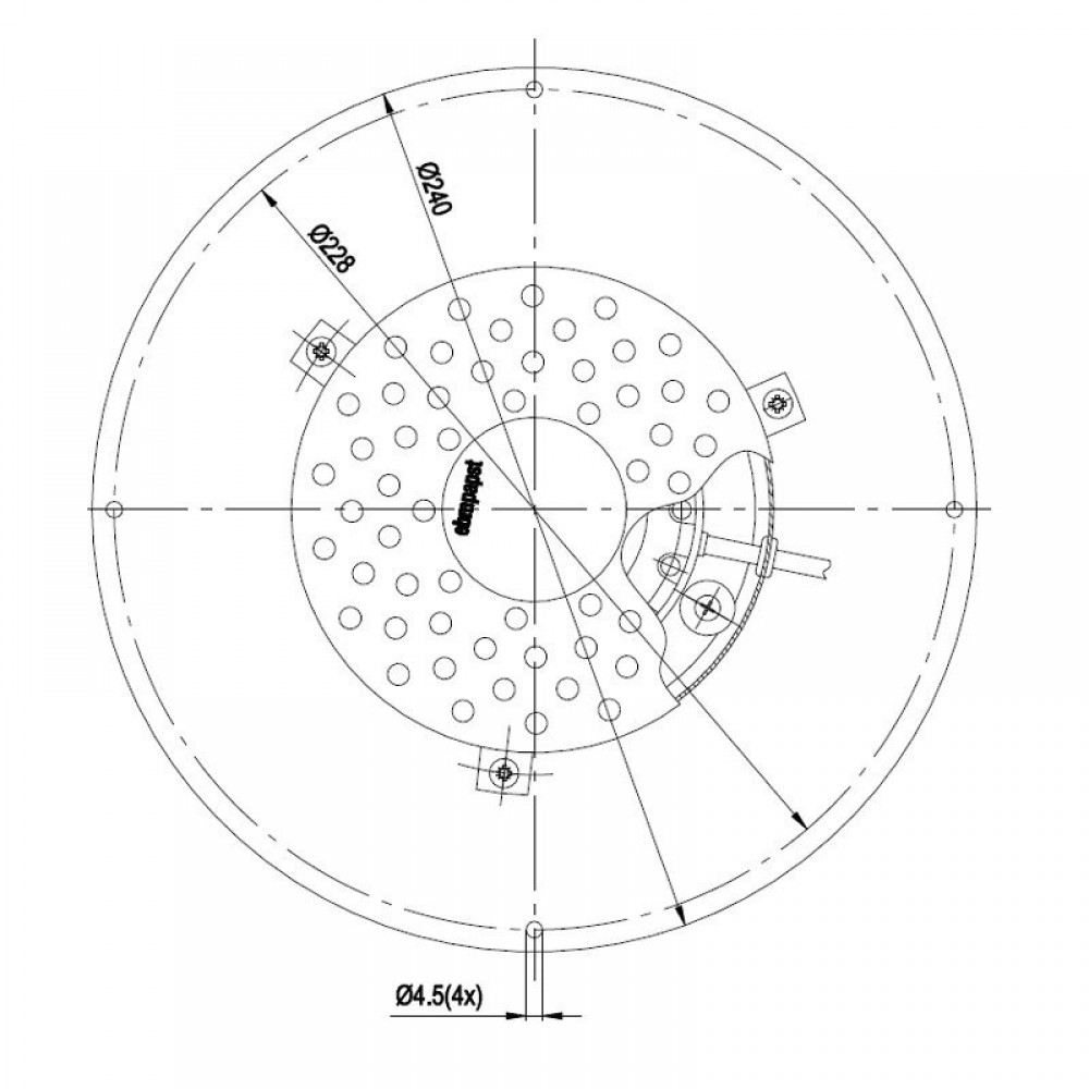 Ventilador extrator de fumaça EBM, fluxo de ar máximo 450 m³/h | Ventiladores e sopradores | Peças de salamandra a pellets |