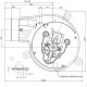 Extrator de fumos EBM para salamandras Elite, Equation, Ferroli, Karmek One e outros, Caudal máximo 165 m³/h | Ventiladores e sopradores | Peças de salamandra a pellets |