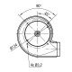 Extrator de fumos EBM para salamandras a pellets Palladio, Caudal máximo 170 m³/h | Ventiladores e sopradores | Peças de salamandra a pellets |