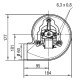 Extrator de fumos EBM para salamandras a pellets Palladio, Caudal máximo 170 m³/h | Ventiladores e sopradores | Peças de salamandra a pellets |