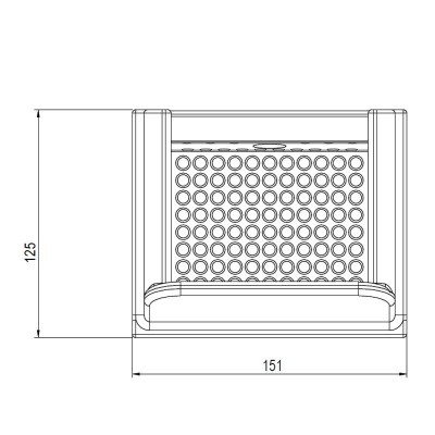 Queimador em ferro fundido para salamandra a pellets Eco Spar Orion, 151X125 - Queimador para salamandras a pellets