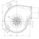 Exaustor de fumos LN2 Natalini para salamandras a pellets Caudal máximo 160 m³/h | Ventiladores e sopradores | Peças de salamandra a pellets |
