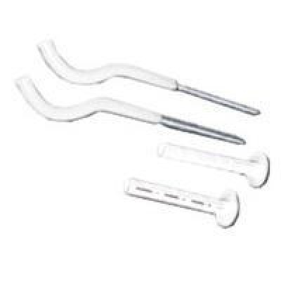 Kit de console de montagem revestido em plástico para radiador de alumínio, 9 x 195mm - Instalação