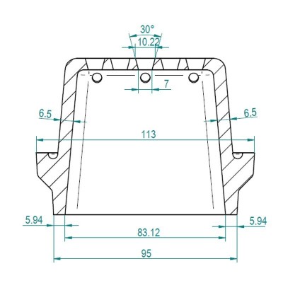 Queimador em ferro fundido para salamandra a pellets, 113 x 93mm - Queimador para salamandras a pellets