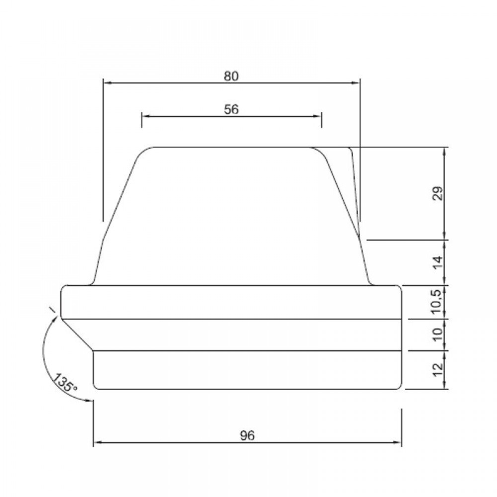 Queimador em ferro fundido para salamandra a pellets, 165 x 106mm | Braseiros | Câmara de combustão |