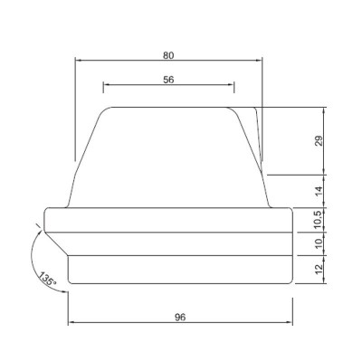 Queimador em ferro fundido para salamandra a pellets Karmek One, Moretti Design, 165 x 106mm - Queimador para salamandras a pellets