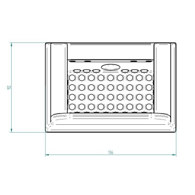 Queimador em ferro fundido para salamandra a pellets Kalon, 136 x 92mm - Queimador para salamandras a pellets