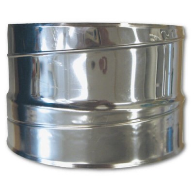 Adaptador para conduíte flexível, aço inoxidável AISI 304, Ф100-Ф300 - Tubos para salamandra a pellets