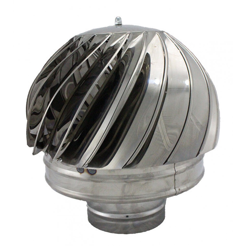 Chapéu de chaminé giratória Aspiromatic, Aço inoxidável, Ф80-Ф300