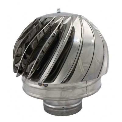Chapéu de chaminé giratória Aspiromatic, Aço inoxidável, Ф80-Ф300 - Chapéu de chaminé rotativo