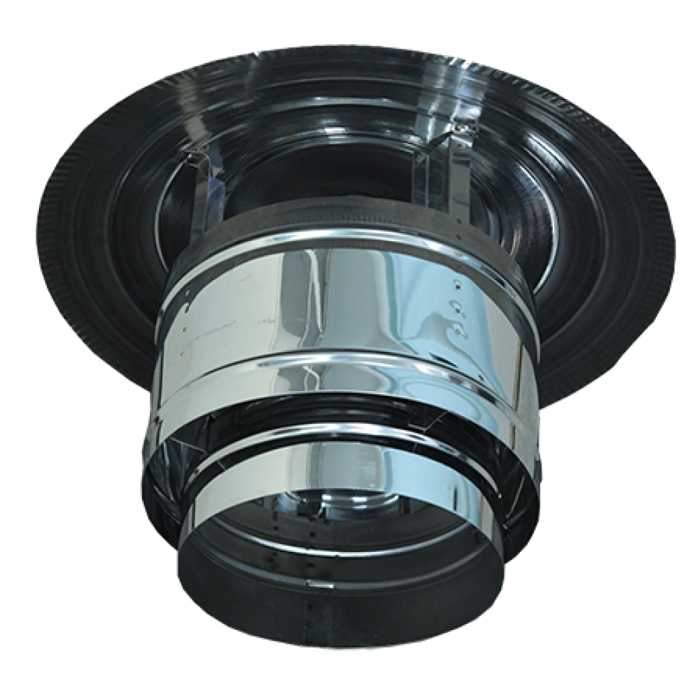 Chapéu de chaminé de parede dupla, em aço inoxidável, diâmetro Φ130 | Chapéus de chaminé | Chaminés |