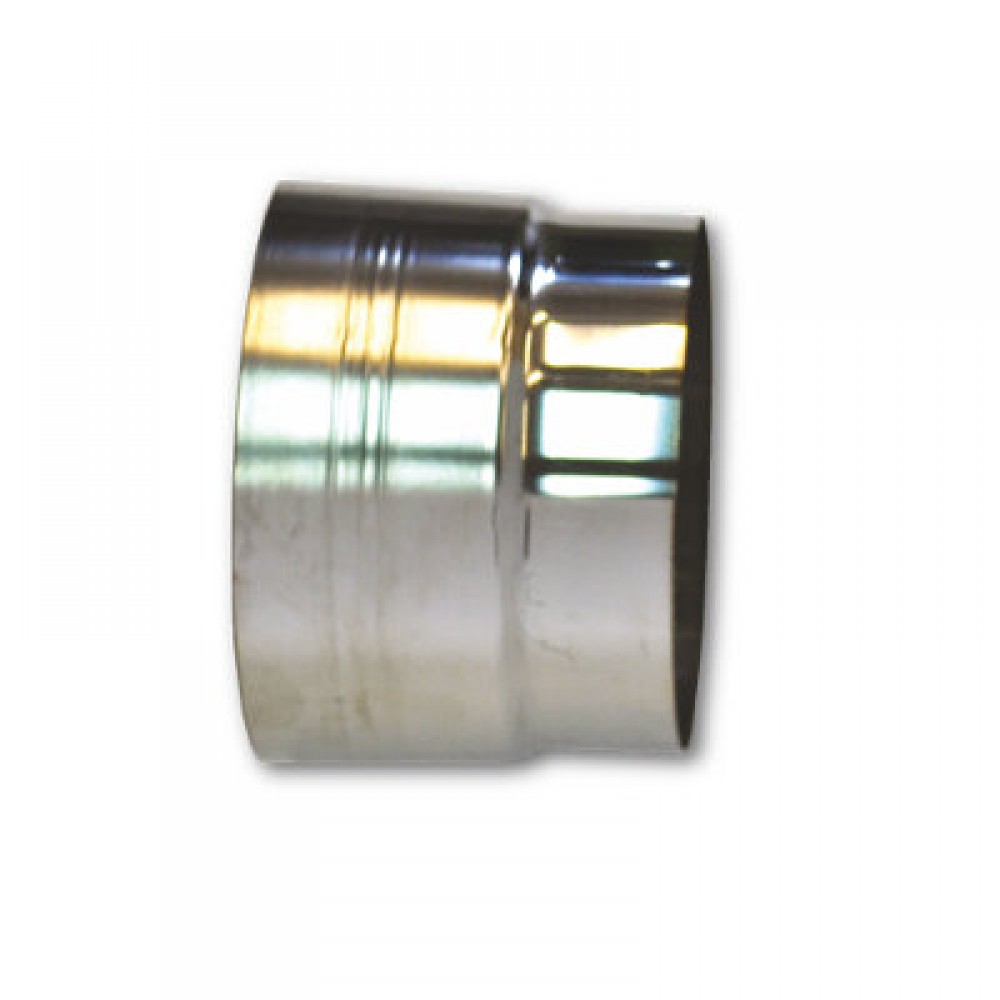 Adaptador de chaminé, aço inoxidável AISI 304, fêmea-macho, Ф80-Ф300 | Tubos para salamandra a pellets | Chaminés |