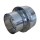 Adaptador de chaminé, de parede simples para parede dupla, aço inoxidável AISI 304, Ф100-150 | Tubos para salamandra a pellets | Chaminés |