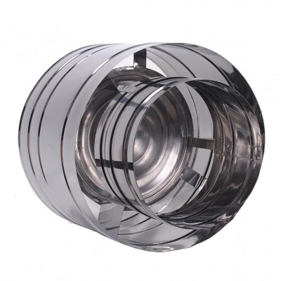 Chapéu de chaminé com tela protetora contra faíscas, em aço inoxidável, diâmetro Ф80-Ф350 - Chapéus de chaminé