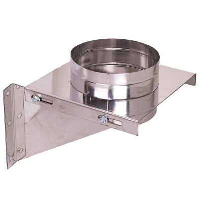 Abraçadeira de chaminé / Suporte de parede ajustável, aço inoxidável AISI 304, Ф130-Ф500 - Chaminés