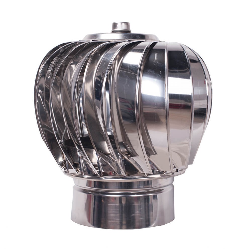 Chapéu de chaminé giratório Aspiromatic T200, em aço inoxidável AISI 304, diâmetro Ф130 | Chapéus de chaminé | Chaminés |