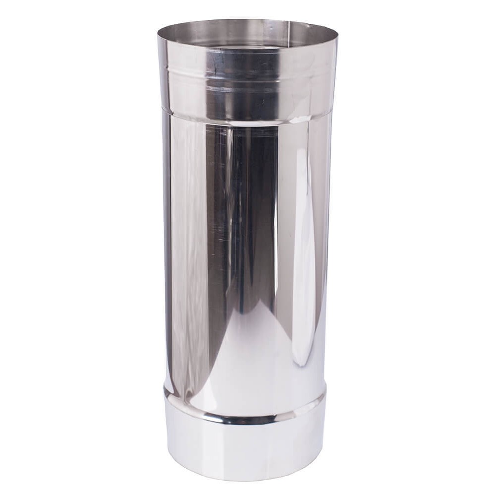 Tubo de combustão telescópico, aço inoxidável AISI 304, reto, comprimento 55 - 95cm, Ф120 | Cano de chaminé | Chaminés |