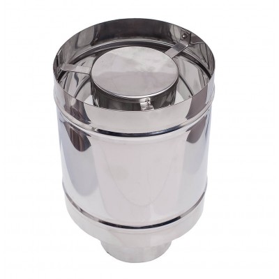 Chapéu de chaminé para estufa a pellets, em aço inoxidável AISI 304 - Chapéus de chaminé
