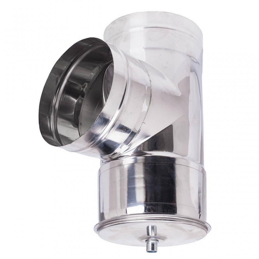 Kit chaminé para salamandra a pellets, aço inox AISI 304, 80-130mm | Kit Chaminé | Chaminés |