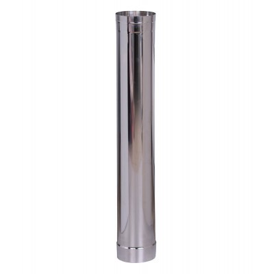 Tubo de combustão, aço inoxidável AISI 304, reto, comprimento 1m, Ф80-Ф350 - Cano de chaminé