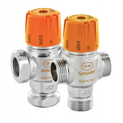 Adjustable thermostatic mixing valve, Solar model - Produtos para comparar