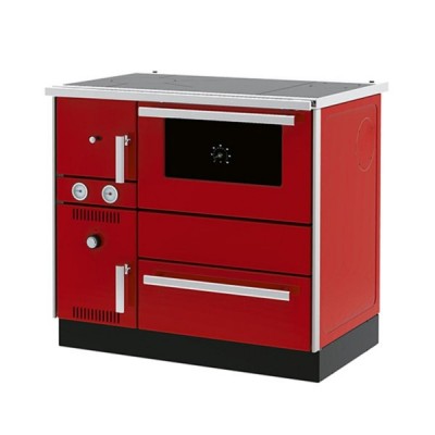 Fogão à lenha para aquecimento central Alfa Plam Alfa Term 20 Vermelho, 23kW - Produtos para comparar