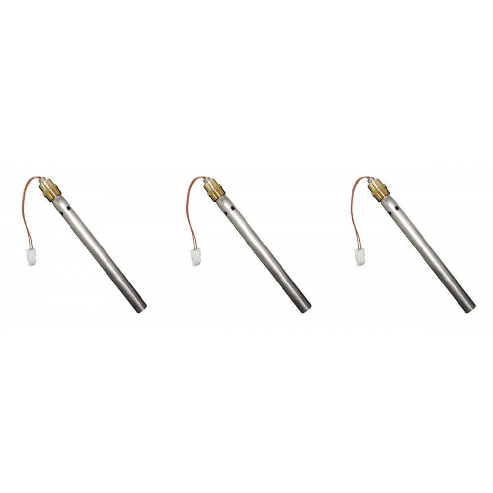 Resistência para queimadores a pellets Ferroli e outros, comprimento total 190mm, 350W - x3