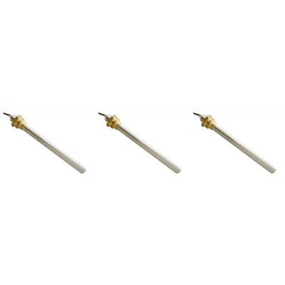 Resistência para salamandra a pellets Ecoteck, Ravelli e outros, comprimento total 167mm, 250W - x3 - Resistências para salamandrs a pellets