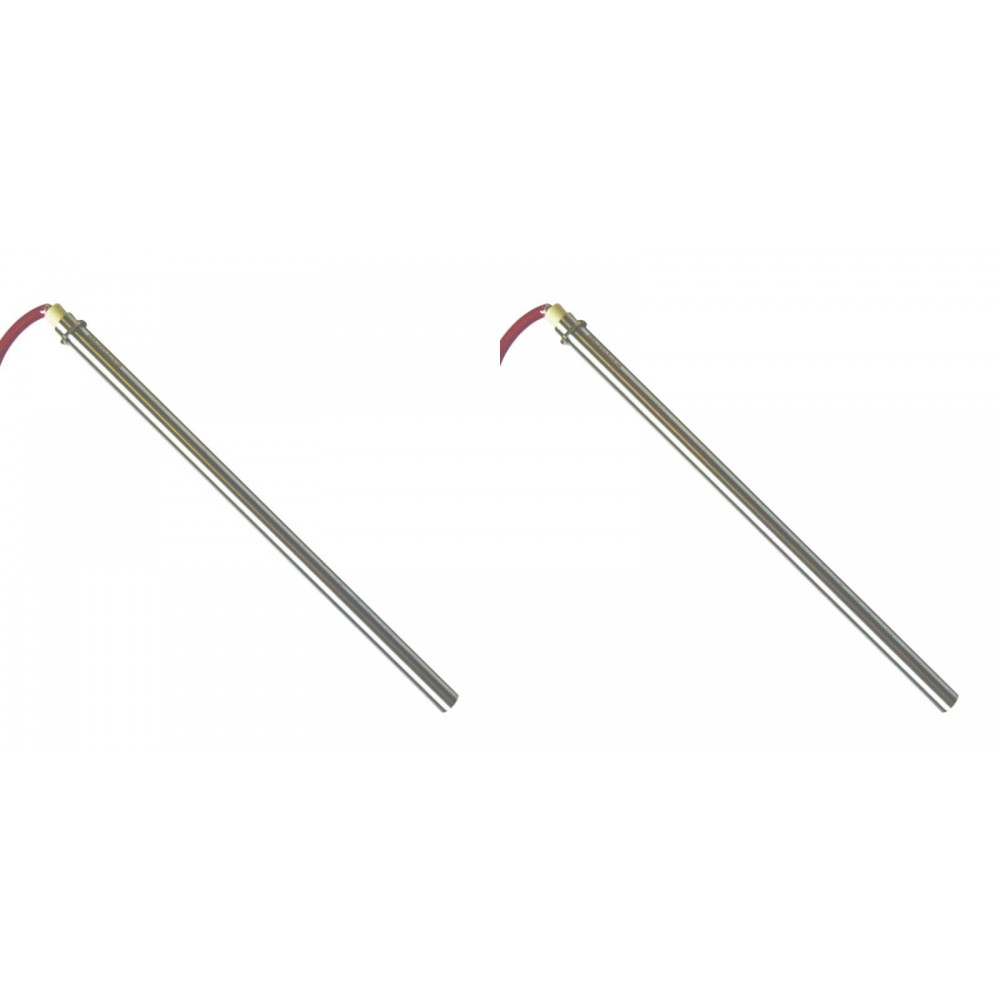 Resistência para salamandra a pellets Edilkamin e outros, comprimento total 280mm, 470W - x2