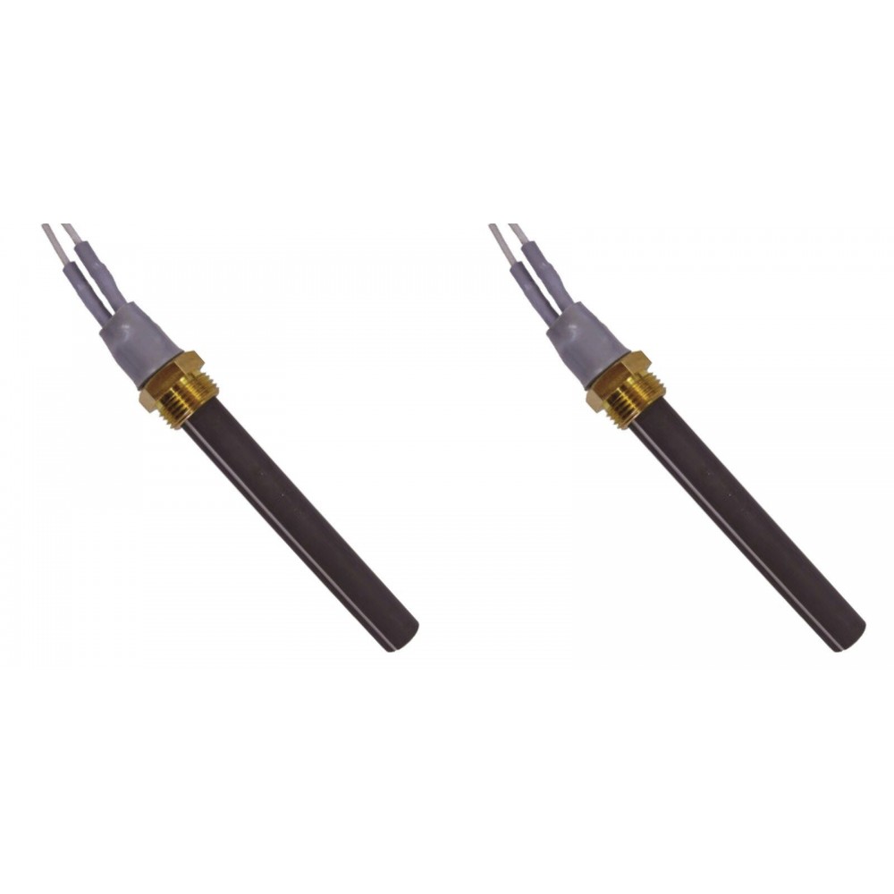 Resistência cerâmica para salamandras a pellets La Nordica, Ecoteck, Karmek One, Ravelli e outras, comprimento total 94mm, 300W - x2 | Resistências para salamandrs a pellets | Peças de salamandra a pellets |