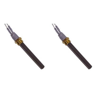 Resistência cerâmica para salamandras a pellets La Nordica, Ecoteck, Karmek One, Ravelli e outras, comprimento total 94mm, 300W - x2 - 