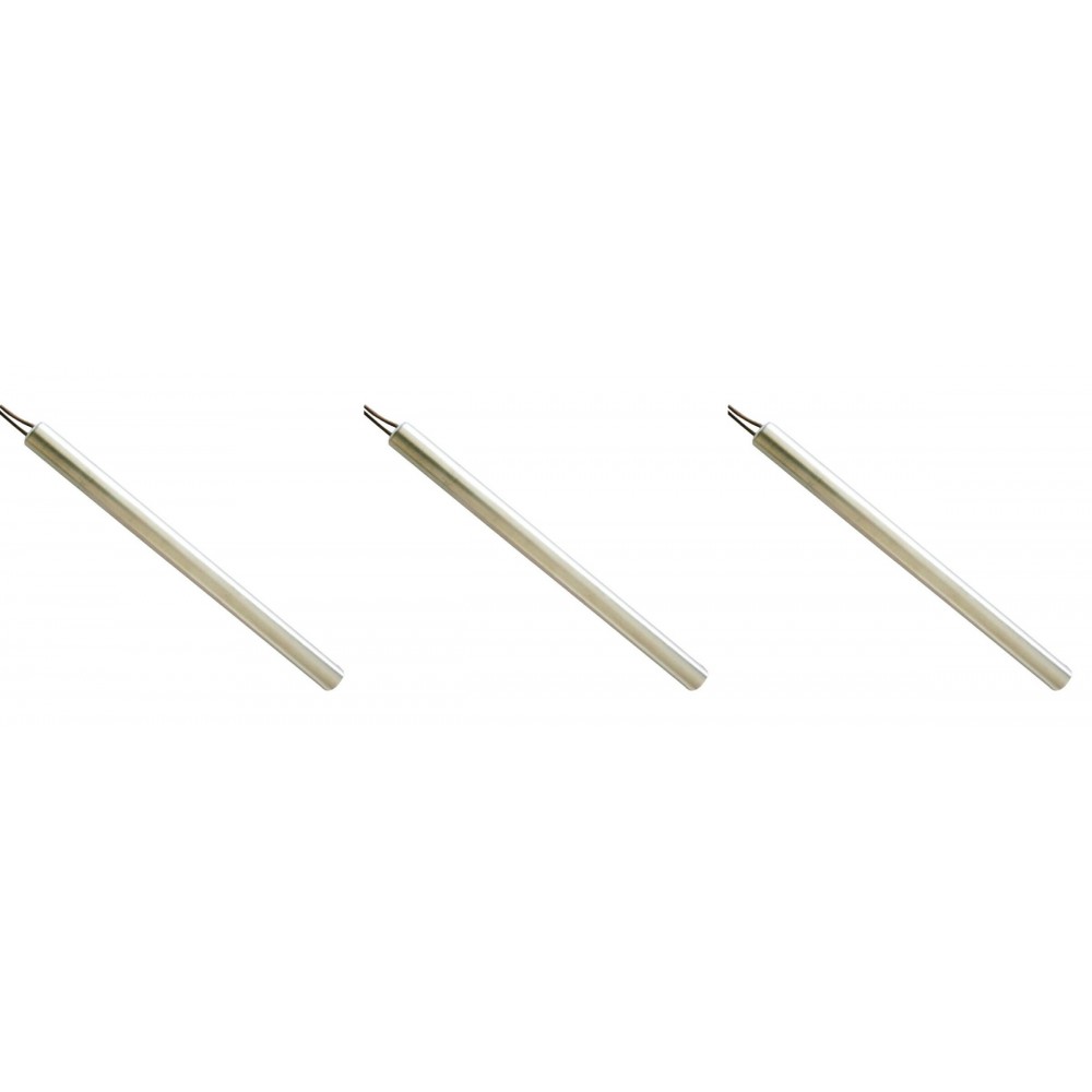 Resistência para salamandra a pellets La Nordica, Dal Zotto, Edilkamin, TMC e outros, comprimento total 155mm, 300W - x3 | Resistências para salamandrs a pellets | Peças de salamandra a pellets |