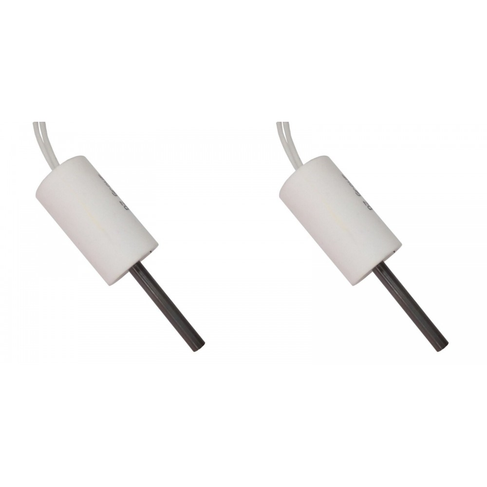 Resistência para salamandra a pellets ComfortBilt, Edilkamin e outros, comprimento total 66mm, 90 - 100W a 24 Volt AC - x2