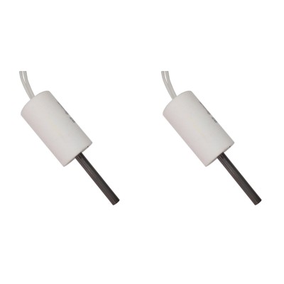 Resistência para salamandra a pellets ComfortBilt, Edilkamin e outros, comprimento total 66mm, 90 - 100W a 24 Volt AC - x2 - Peças de salamandra a pellets