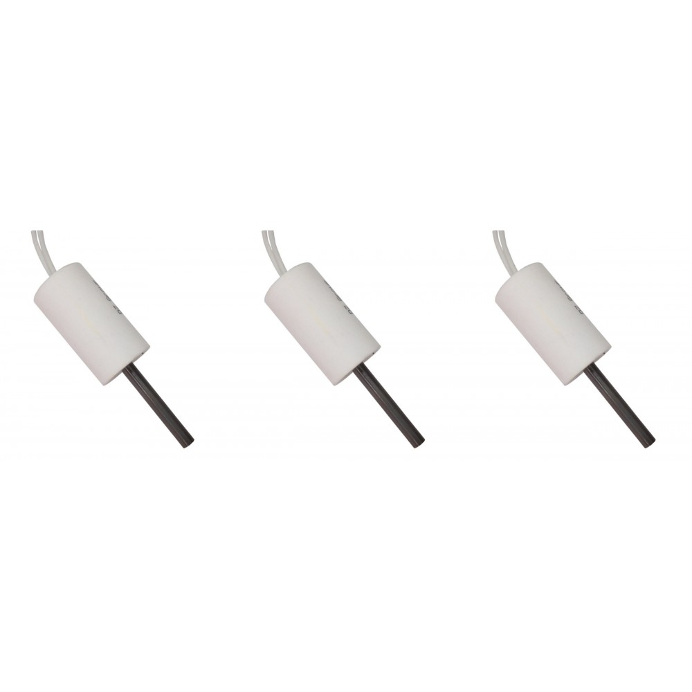 Resistência para salamandra a pellets ComfortBilt, Edilkamin e outros, comprimento total 66mm, 90 - 100W a 24 Volt AC - x3 | Resistências para salamandrs a pellets | Peças de salamandra a pellets |