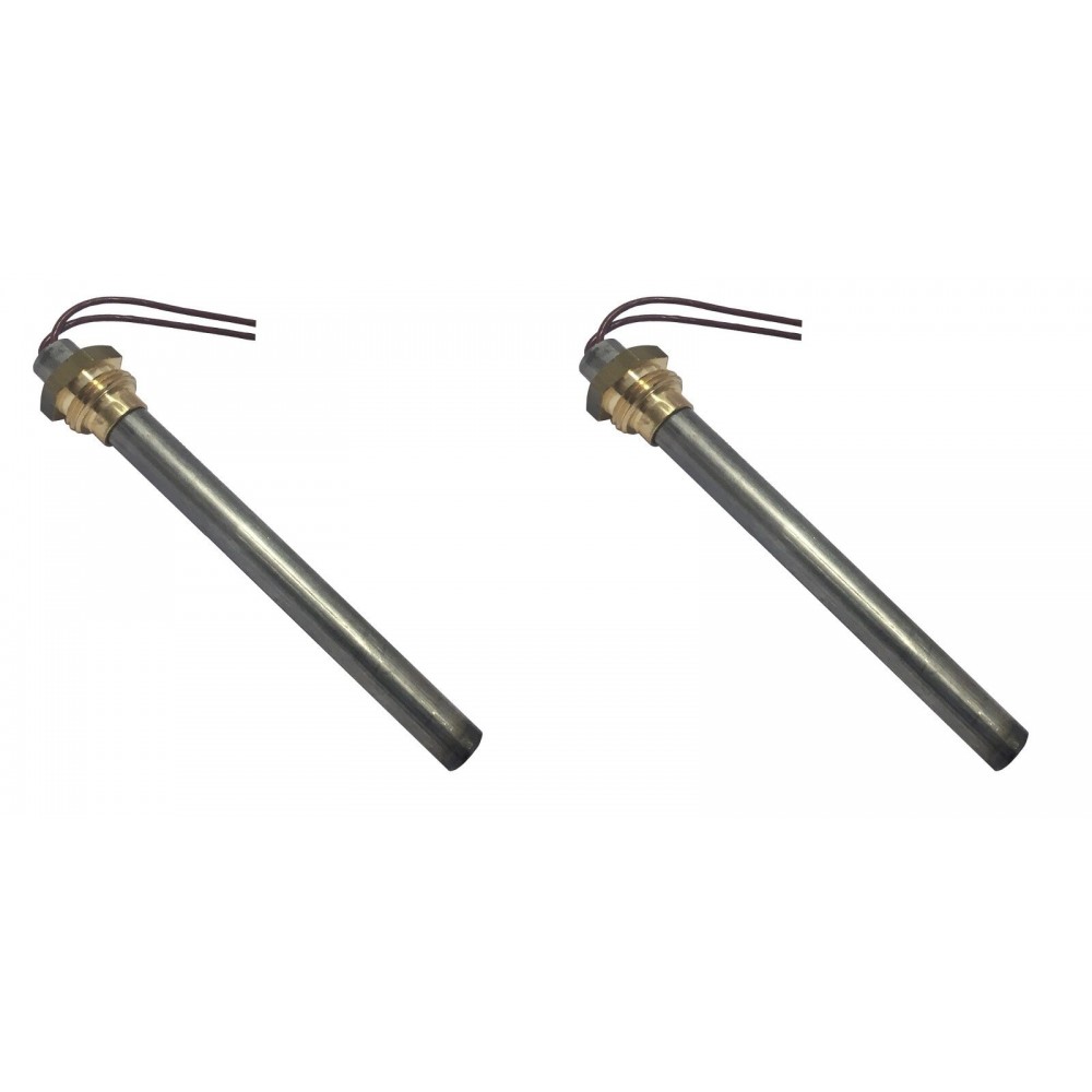 Resistência para salamandra a pellets Ecoteck, Ravelli e outros, comprimento total 114mm, 250W - x2 | Resistências para salamandrs a pellets | Peças de salamandra a pellets |
