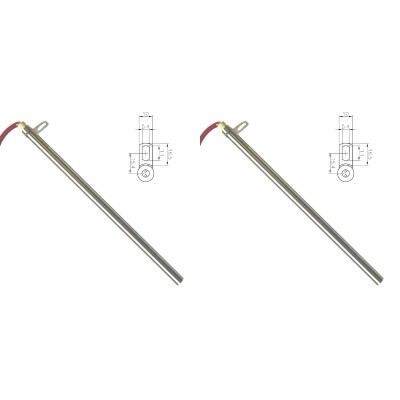 Resistência para salamandra a pellets Edilkamin e outros, comprimento total 280mm, 470W - x2 - Resistências para salamandrs a pellets