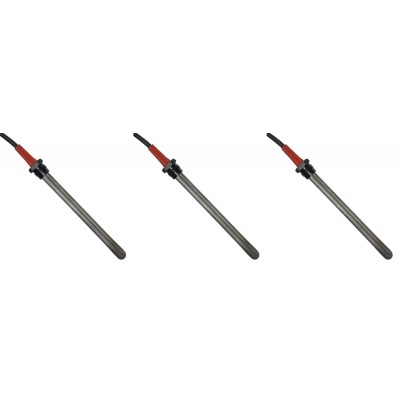 Resistência para salamandra a pellets Palladio e outros, comprimento total 145mm, 250W - x3 - Peças de salamandra a pellets