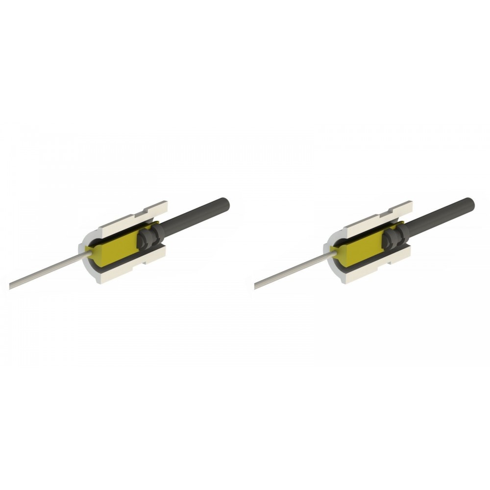 Resistência para salamandra a pellets Eco Spar, BURNiT e outros, comprimento total 65mm, 95W a 24V - x2 | Resistências para salamandrs a pellets | Peças de salamandra a pellets |
