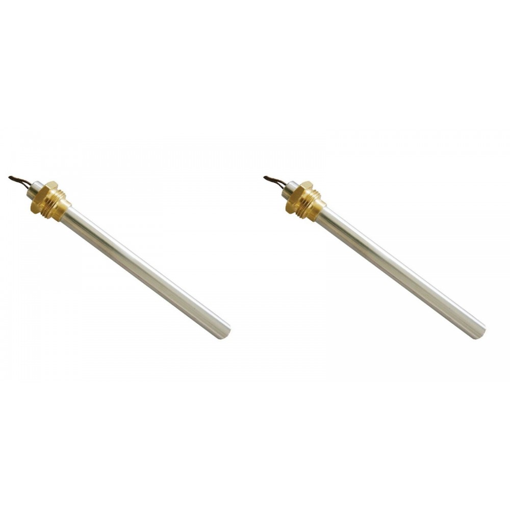 Resistência para salamandra a pellets Pyros, Naturaline, Whitfield e outros, comprimento total 163mm, 330W - x2 | Resistências para salamandrs a pellets | Peças de salamandra a pellets |